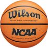 Wilson Pallone da Basket NCAAOutdoor Game, Master Total Grip, Con Canali dinamici e Rivestimento Ecologico, Colore: Arancione, Taglia: 7