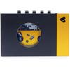 We are Rewind Lettore di cassette portatile, registratore a cassetta con connessione Bluetooth, altoparlante o cuffie, cavo audio da 3,5 mm (Amy, nero e giallo)