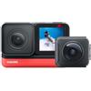 insta360 ONE R Sports Video Adaptive Action Camera Voice Control IPX8 Waterproof ((360+4k) Twin Edition)
