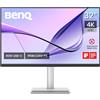 BenQ MA320U Monitor per MacBook Pro/Air 32" 4K 3840x2160, Due USB-C, Alimentazione 90W, Compatibile con colori Mac, Hub USB, Comandi volume/luminosità per Mac, Supporto regolabile, Gamma colore P3