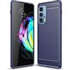 TingYR Cover per Motorola Edge 20 PRO, Ultra Sottile di Gomma, Ottima Cover Antiurto TPU Flessibile, Custodia Case per Motorola Edge 20 PRO Smartphone.(Blu)