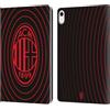 Head Case Designs Licenza Ufficiale AC Milan Il Battito Grafica Custodia Portafoglio in Pelle Compatibile con Apple iPad 10.9 2022/2025