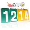 WishesMar Tabellone Segnapunti Sportivo a 4 Cifre Portatili Tabella Segnapunti a Flip Competizioni Sportive Scoreboard per Pallacanestro Badminton Tennistavolo Pallavolo Calcio Boxe #C