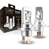 Superlite Kit di lampade di conversione da alogeno a LED H4 Plug & Play Gold Series 6500K / 10000 Lumen / 12-24V / 18W Per auto, moto e camion