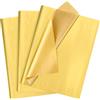HJYODY 60 fogli di carta velina dorata, carta da regalo metallizzata 50x35 cm per matrimonio, compleanno, festa di anniversario, decorazione di San Valentino