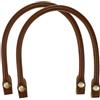 ZKSXOA Manici per Borsa di Ricambio in Pelle, 2 Pezzi Manici per Borse in Pelle, Realizzato in Spessa Pelle PU, con Design a Bottone a Pressione Mobile, Durevole, per Fai da Te, Borsa (40cm, Marrone)