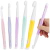 Coopay Set di 5 uncinetti per principianti, uncinetti in linea con testa in ABS, uncinetti Jumbo per filato spesso, dimensioni 8,0-20 mm, manico in plastica, perfetti per coperte invernali, sciarpe