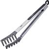 Westmark Pinze da buffet, Con scimmie forchetta in silicone e manici gommati, Lunghezza: 32,5 cm, Acciaio inox/plastica/silicone, Forchetta silicone Maxi, Argento/nero, 16222270