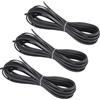PATIKIL Cordino Ecopelle Scamosciata, 3 Rotoli 3mm x 5.5 Iarde Strisce Piatte Ecopelle Sintetica Collane Braccialetti Gioielli Creazioni, Grigio Scuro (Totale 16.5 Iarde)