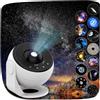 Febotak Planetarium 13-in-1 Proiettore Cielo Stellato con 13 Dischi Planetari - Stelle, Nebulosa, Luna, Celeste, Sistema Solare, Galassia Skylight (Bianco)