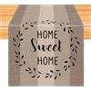 Kiatuniya Runner da Tavola Moderna Beige Marrone - Strisce Centro Tavola Decorazioni Lavabile per Cucina, Ristorante, Giardino, Esterno, Feste - 33x183 cm