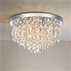A1A9 Plafoniere moderne con lampadari in cristallo, luci da incasso in cristallo cromato K9, lampada a sospensione a LED rotonda per soggiorno, sala da pranzo, camera da letto (D40cm)