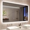 STARLEAD 120x70 cm Specchio-Bagno-con-Luce, Specchiera-Bagno-LED con Bluetooth, 3 Colori Luce, Dimmerabile, Antifog, Memoria, IP44, Vetro Temperato HD, Orizzontale/Verticale