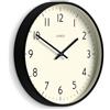 Jones Clocks® Studio orologio | Orologio a parete moderno rotondo | 30cm | Nero | Numeri facili da leggere | Design versatile per cucina, soggiorno o ufficio