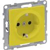 LEGRAND, SEANO 765322 - Presa con contatto di protezione contro il contatto, presa di giunzione, morsetti a innesto, 16 A, 250 V, colore: Giallo