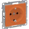 Legrand, SEANO 765422 - Presa con contatto di protezione contro il contatto, presa di giunzione, morsetti a innesto, 16 A, 250 V, colore: Arancione