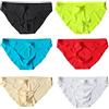 Faringoto Slip bikini traspirante senza cuciture da uomo sexy in seta di ghiaccio perizoma a vita bassa, Confezione da 6, XL