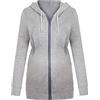 Generisch Divertente Lunga Cerniera Gravidanza Felpa con Cappuccio Con Camicetta Di Maternità Costumi Per Le Incinta, grigio., L