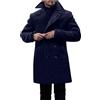 Generico Cappotto da Uomo Invernale Coat in Lana Lunghezza Media Cappotto Classico Lana Elegante Trench di Lusso Cappotto Casual in Tweed Uomo Cappotto Stile Britannico Funky Cappotto da Lavoro