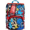 Batman Zaino Scuola Seven SJ Gang Speedled Boy Estensibile Led 41x27x16(22) cm