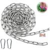 Mbsomnus 8 M Catena Acciaio 3 mm Catene Catena Metallo Delimitazione Catenella Catena Resistente Catena Zincata Catena Antitaglio per Lucchetto Recinzione Catena Antifurto Catena