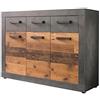 trendteam smart living IndyGD:Ko.GraphitGrauMatera, Fr.Old Wood, ABS.Graphit Grau Matera-NB,Kommode Arredamenti, Bianco, Taglia unica
