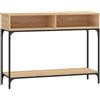 vidaXL Tavolino Consolle Rovere Sonoma 100x30,5x75cm Legno Multistrato