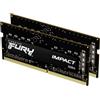 Kingston FURY Impact 32GB (2x16GB) 3200MHz DDR4 CL20 Memoria Laptop Kit da 2, KF432S20IBK2/32