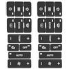 VGOL Set di 2 adesivi di riparazione per pulsanti A/C per auto, compatibili con Audi A2/A3 8L auto volante pulsante riparazione decalcomanie adesivo pulsante accessori modificati interni