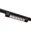 TOT ELECTRIC Faretto faro proiettore led per Binario Monofase Orientabile bianco nero pista e connettori (NERO, Faro 12W - Luce Naturale)