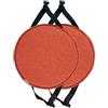 MOODMUSE Cuscino per Sgabello Rotondo,Cuscini per Sedie Rotonde,Confezione da 1/2/4 Antiscivolo Cuscini Rotondi Pad per Sedie Sgabello Alto Bistro Bar Seat (Color : Orange, Size : 33cm (Pack of 2))