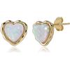 Meissa Orecchini Donna Argento 925 Orecchini Cuore Orecchini Opale Oro Rosa Orecchini Neri Ipoallergenico Gioielli Regalo Donna Compleanno