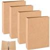 SAIJIAN 4 Pezzi Raccoglitore ad Anelli A5 Copertina Raccoglitore Kraft 6 Fori Quaderno Anelli Ricaricabile A5 Guscio di Raccoglitore