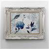 Arredi Murali Quadro moderno con fiori e cornice stampato su tela, decorazione moderna di Arredi Murali, arredo da parete