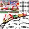 Toyland® Set di Treni di Natale di 14 Pezzi di Lusso con Suono e Luce realistici - Batteria - Traccia da 330 cm - Giocattoli di Natale