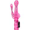 Peadxuno Vibratore G spot Stimolazione anale vaginale del clitoride, Giocattolo sessuale di stimolazione del Vibratore a doppia testa pieghevole per donne (Pink)