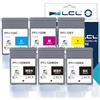 LCL PFI-120 PFI120 130-ml Cartucce d'inchiostro Compatibili per Canon PFI-120MBK PFI-120BK PFI-120C PFI-120M PFI-120Y con Canon ImagePROGRAF TM-200 TM-205 TM-300 TM-305 Printer(6Pack)