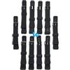 Genérico Cinturino In Gomma Resina Compatibile Con CASIO F-91W - Larghezza 18 mm - F91 - Borsa Da 10 Pezzi, Nero