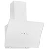 Respekta Cappa aspirante senza testa/Cappa inclinata di 60 cm/Alloggiamento in metallo con paralume in vetro bianco/Funzione di scarico e ricircolo / CH55060WA++ / A++ / 42-63 dB