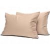 MistyMorning Confezione da 2 federe per cuscini, biancheria da letto morbida e di alta qualità, in cotone egiziano 200 fili, traspiranti e con chiusura a busta, dimensioni standard (50 x 75 + 15 cm