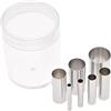 BOBOZHONG Formine Rotonde per Biscotti,Set di 7 Coppapasta Rotondo Acciaio Inox Tagliapasta Aperta Tondo Stampi per Pasticceria Ciambella Fondente Mousse Cottura Torta Fai da Te（7 Taglie）
