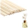 Criveple 50 Pezzi Bastoncini Diffusore, Bastoncini Per Diffusori, Bastoncini in Legno di Rattan Naturale da 25 cm, per profumo fragranza, per Dispenser di Fragranza
