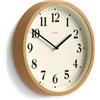 Jones Clocks® Lodge Orologio a parete | Orologio moderno piccolo | 25cm | Legno finto medio | Stile classico contemporaneo per cucina, soggiorno o ufficio
