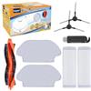 KEEPOW Accessori per robot aspirapolvere Xiaomi Mi Robot Vacuum S12/Mop Pro/Mop P/ 2S, 1 spazzola principale, 2 spazzole laterali, 2 filtri Hepa, 2 salviette, 1 strumento di pulizia