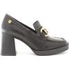 Carmela 161235 Negro Mocassini Classici per Donna in Pelle con Tacco Alto (Taglia 39)