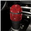 JNNJ Cestino Bling Strass per Auto, Mini Bidone Della Spazzatura Con Portabicchieri, Adatto per Automobili e Camere Da Letto (Rosso)