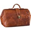 STILORD Percy Borsa da Medico in Pelle Vintage Cartella Dottore Valigetta da Medico Borsa da Lavoro Borsetta da casa in Vera Pelle Colore:marrone medio
