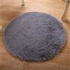 Treer Shaggy Tappeto a Pelo Lungo Tondo, Morbido per Soggiorno Home Room Decor Tappetino da Posizionare ai Piedi del Divano del Letto Tappetini Yoga Peloso Antiscivolo (Grigio Viola,100cm)