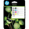 HP Confezione da quattro Cartucce di Inchiostro ciano/magenta/giallo e nero Originali HP 934 e HP 935