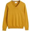GANT Classic Cotton V-Neck Pullover, Giallo Banana, M Uomo